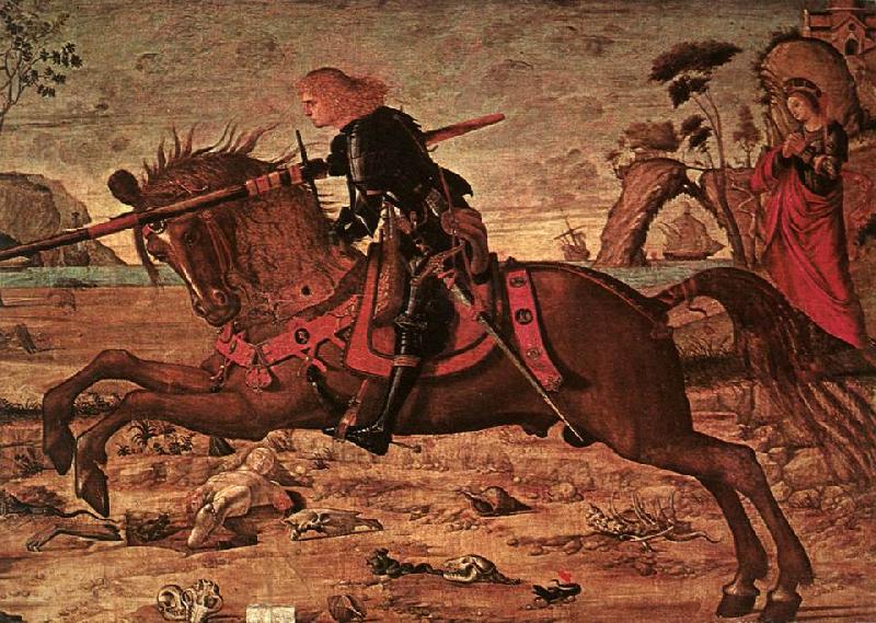 CARPACCIO, Vittore St George and the Dragon (detail) sdgf